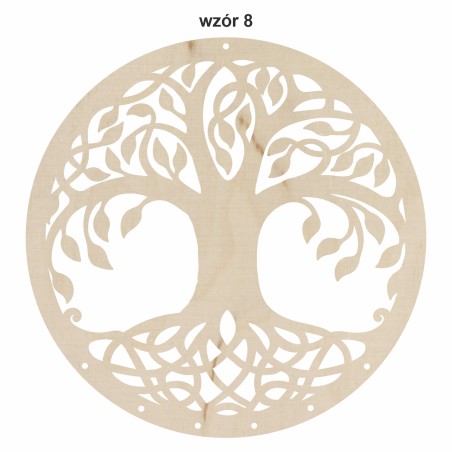 1822-126-428 Obręcz do łapacza snów ze wzorem, imieniem - wzór 8