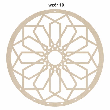 1822-126-428 Obręcz do łapacza snów ze wzorem, imieniem - wzór 10