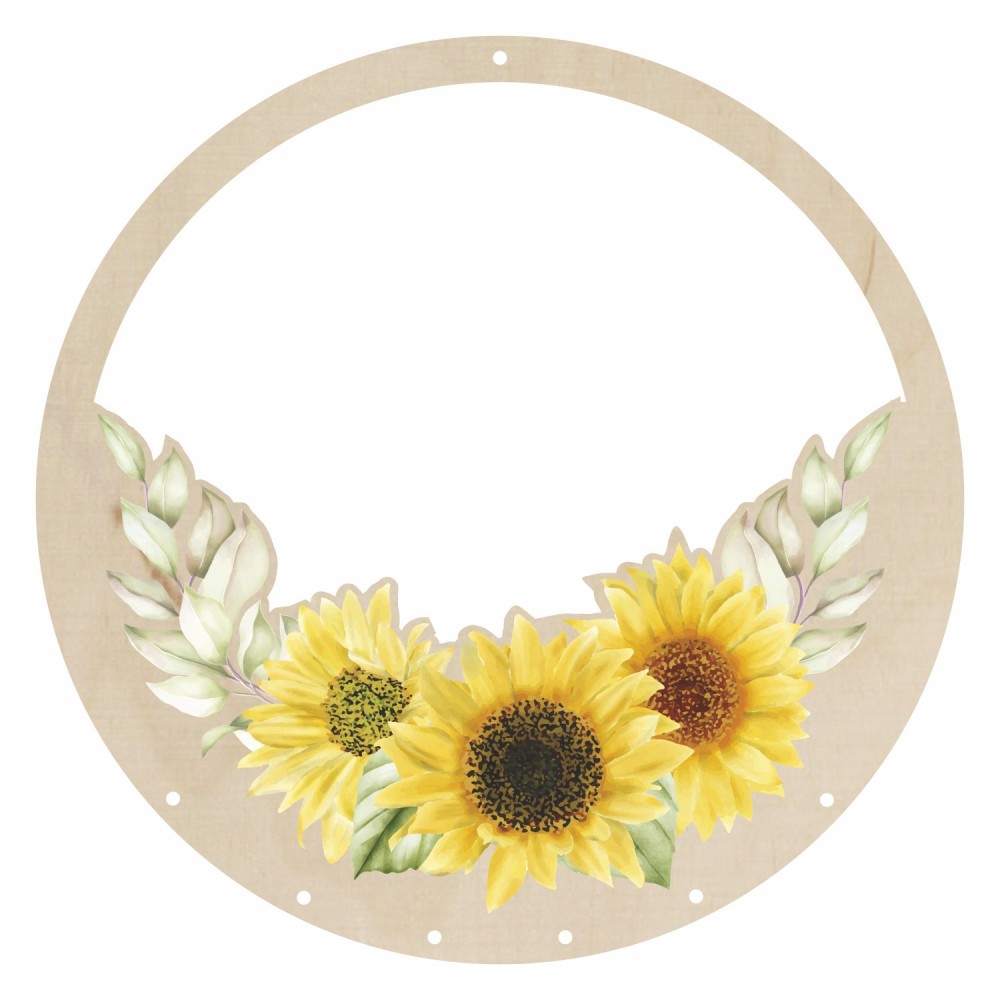 1822-126-419 Obręcz do łapacza snów kolorowa, ze wzorem, z imieniem, śr. ~20 cm - wzór nr 4