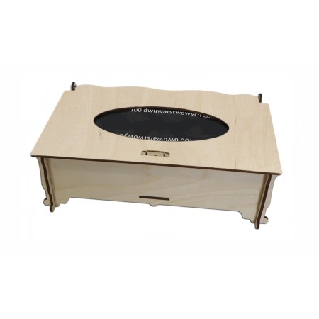 1822-126-422 Chustecznik, wieczko wycinane lub grawerowane, duże - wzór 3