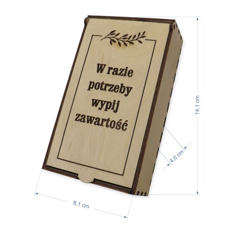 1822-126-410 Pudełko na prezent z grawerem - wymiar