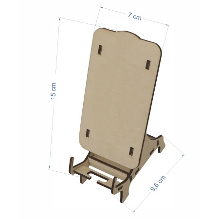 1822-126-405 Stojak na telefon szer. 7 cm - bez grawera wymiar