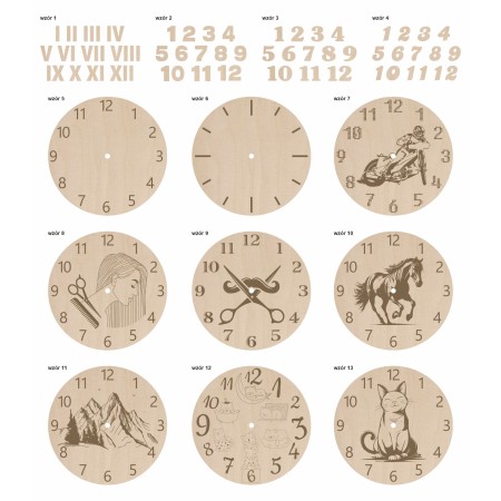 1822-126-473 Tarcza do zegara ściennego - wzór 13 wszystkie wzory