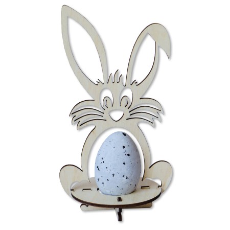 1822-126-403 Stojak na jajko, zając Wielkanocny