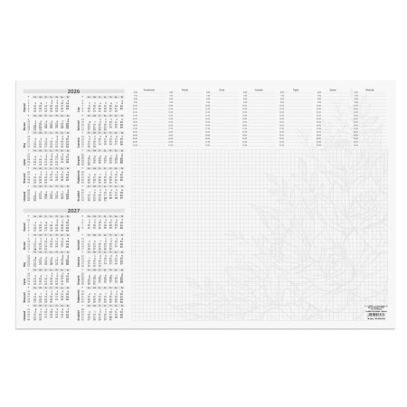 1824-990-059 Podkład na biurko - biuwar 484x316, kwiaty