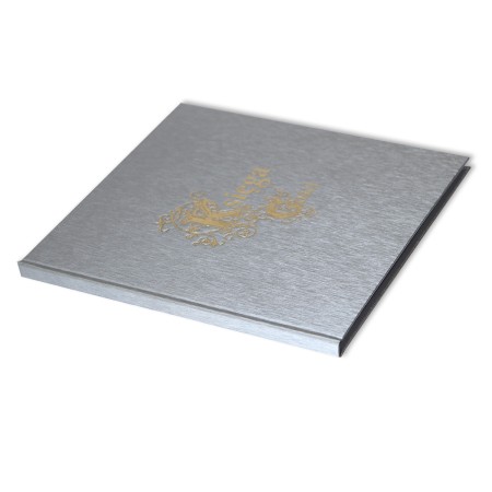 1829-319-115 Księga Gości 225x220, 40 kart, złocona, srebrna - grzbiet