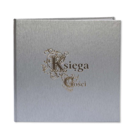 1829-319-115 Księga Gości 225x220, 40 kart, złocona, srebrna