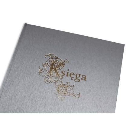 1829-319-115 Księga Gości 225x220, 40 kart, złocona, srebrna - tłoczenie