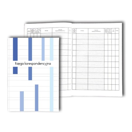 1824-229-027 Księga korespondencyjna  50k - niebieska