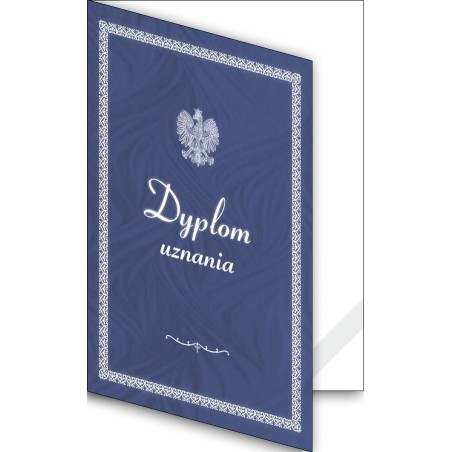 1824-333-700 Okładka okolicznościowa - Dyplom uznania - wzór 02, z paskiem narożnym 1824-333-700 Okładka okolicznościowa - Dyplom uznania - wzór 02, z paskiem narożnym