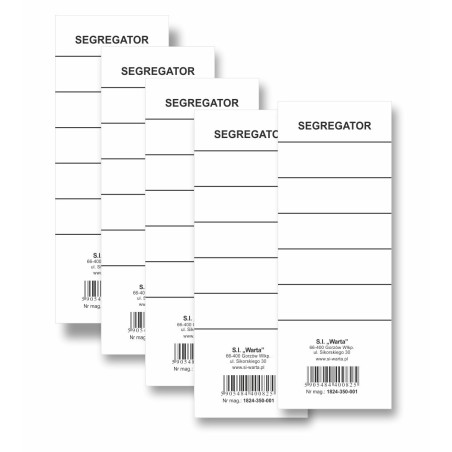 1824-350-001 Etykieta do przyklejania na segregator 70x190