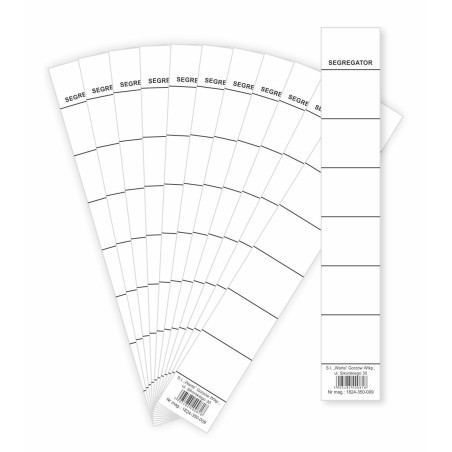 1824-350-009 Etykieta samoprzylepna na segregator 30x190 