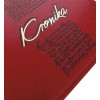 1829-319-086 Kronika w okleinie skóropodobnej 255x320, blok szyty bordo detal