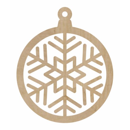 1822-126-426 Bombka, zawieszka wys. 8,4 cm - wzór 14