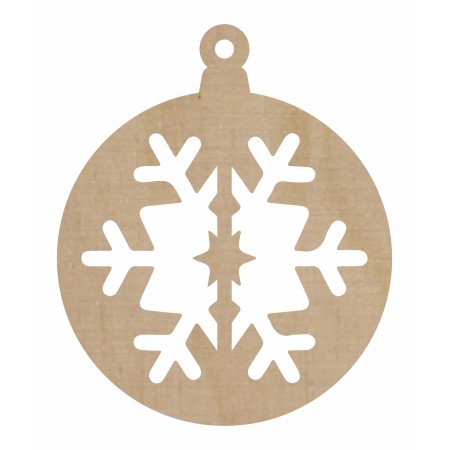 1822-126-426 Bombka, zawieszka wys. 8,4 cm - wzór 17