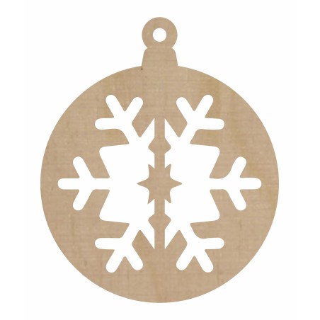 1822-126-426 Bombka, zawieszka wys. 8,4 cm - wzór 17