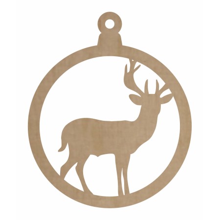 1822-126-426 Bombka, zawieszka wys. 8,4 cm - wzór 22