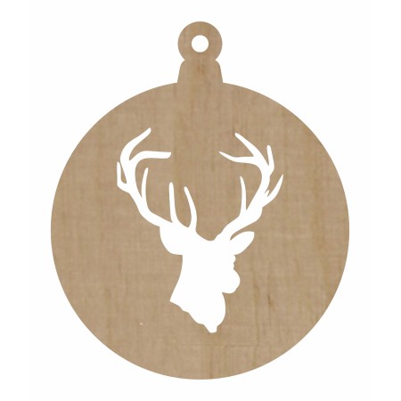 1822-126-426 Bombka, zawieszka wys. 8,4 cm - wzór 23