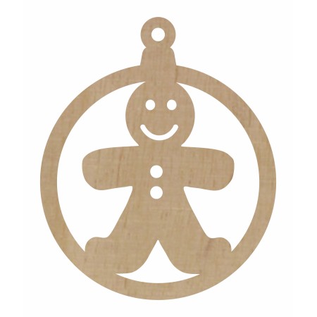 1822-126-426 Bombka, zawieszka wys. 8,4 cm - wzór 26