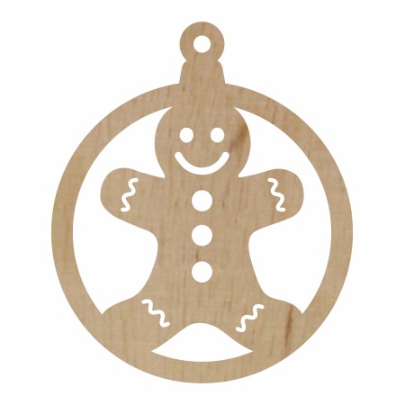 1822-126-426 Bombka, zawieszka wys. 8,4 cm - wzór 27