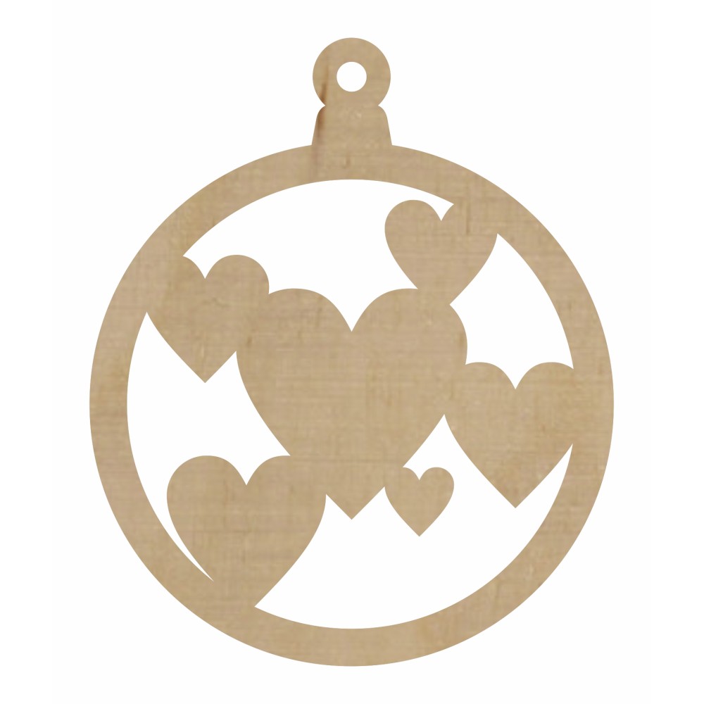 1822-126-426 Bombka, zawieszka wys. 8,4 cm - wzór 32