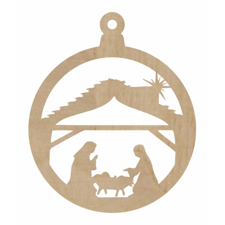 1822-126-426 Bombka, zawieszka wys. 8,4 cm - wzór 35