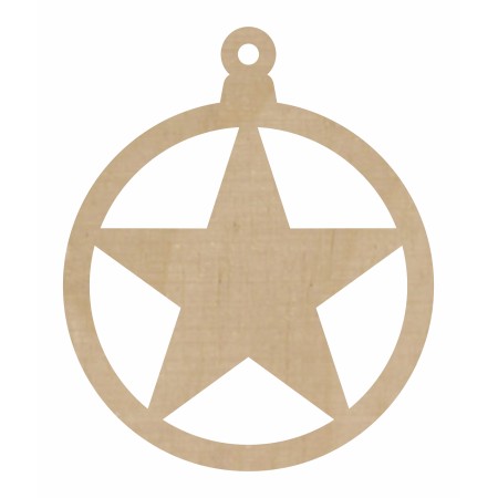 1822-126-426 Bombka, zawieszka wys. 8,4 cm - wzór 39