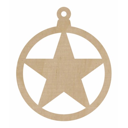 1822-126-426 Bombka, zawieszka wys. 8,4 cm - wzór 39