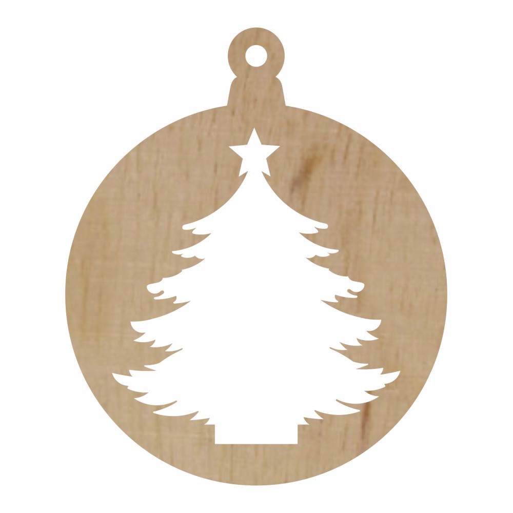 1822-126-426 Bombka, zawieszka wys. 8,4 cm - wzór 6