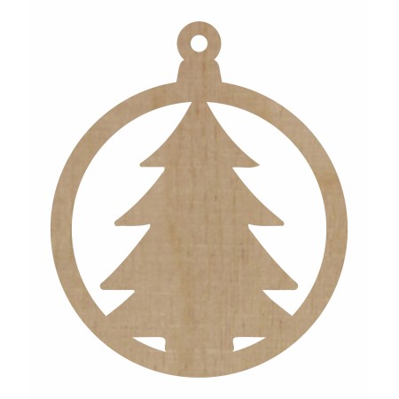 1822-126-426 Bombka, zawieszka wys. 8,4 cm - wzór 3