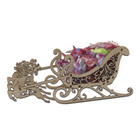 1822-126-433 Sanie na słodycze z reniferami