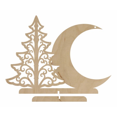 1822-126-435 Stojak na bombkę, wys. 16 cm - wzór 7