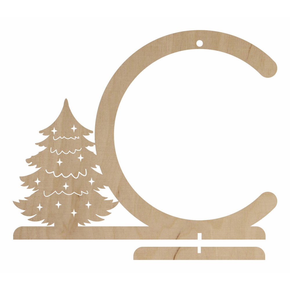 1822-126-435 Stojak na bombkę, wys. 16 cm - wzór 4