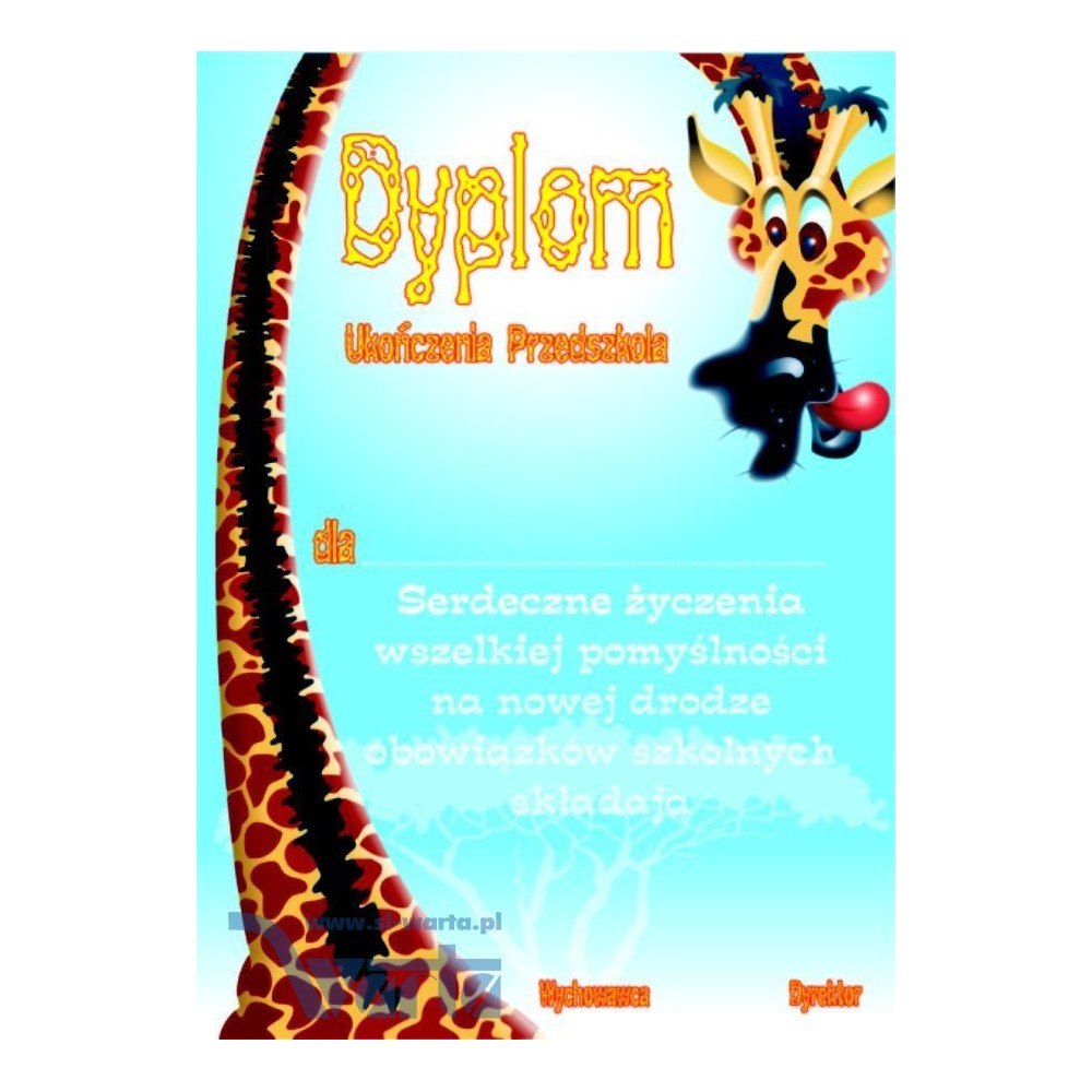 1829-314-002 Dyplom Ukończenia Przedszkola - wzór 58