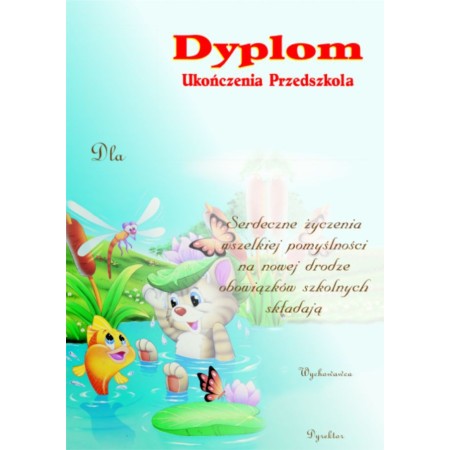 1829-314-002 Dyplom Ukończenia Przedszkola - wzór 64