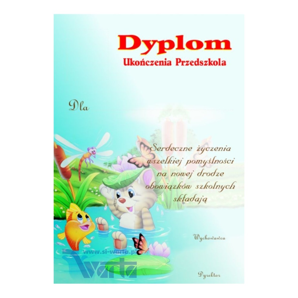 1829-314-002 Dyplom Ukończenia Przedszkola - wzór 64