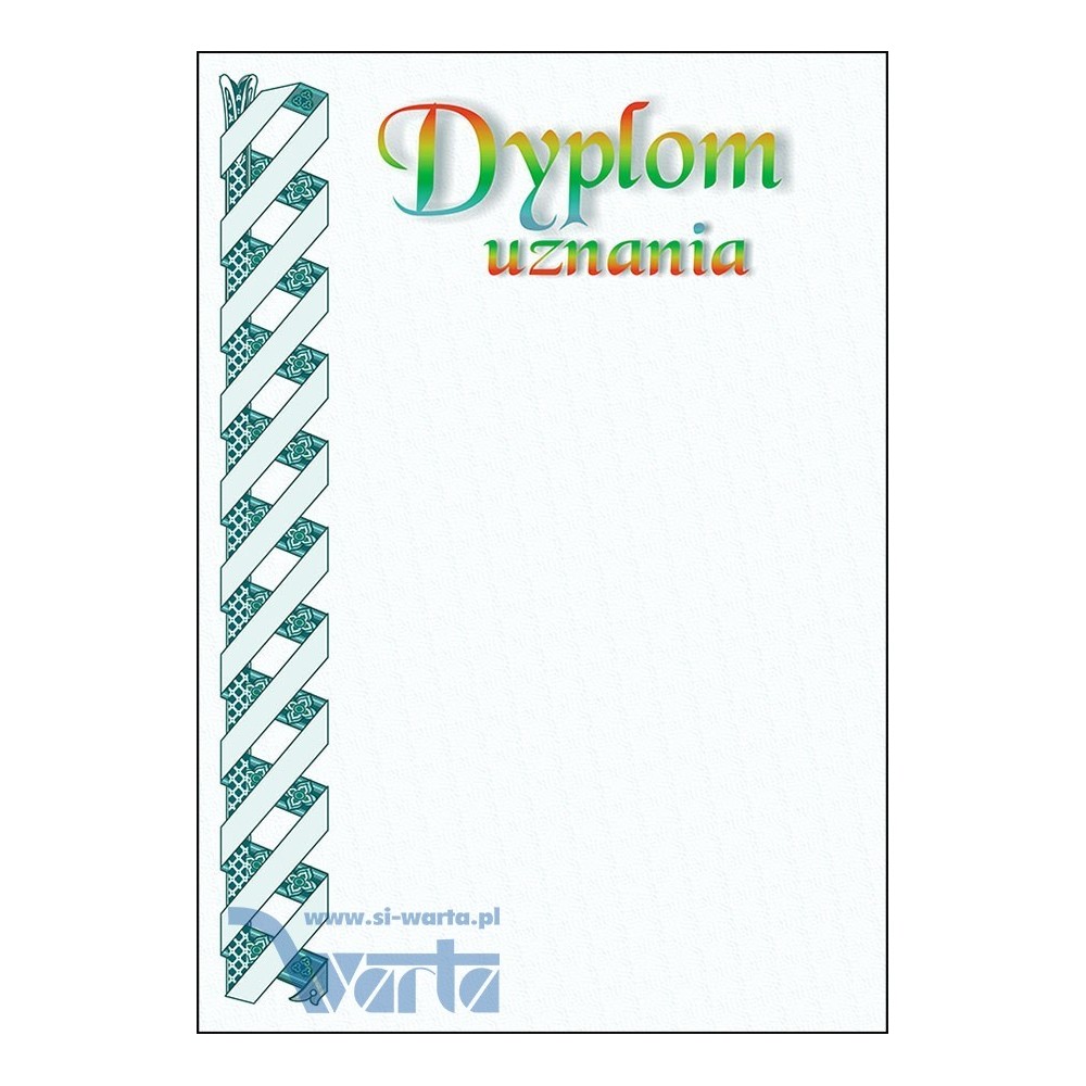 1829-314-006 Dyplom uznania - wzór 07