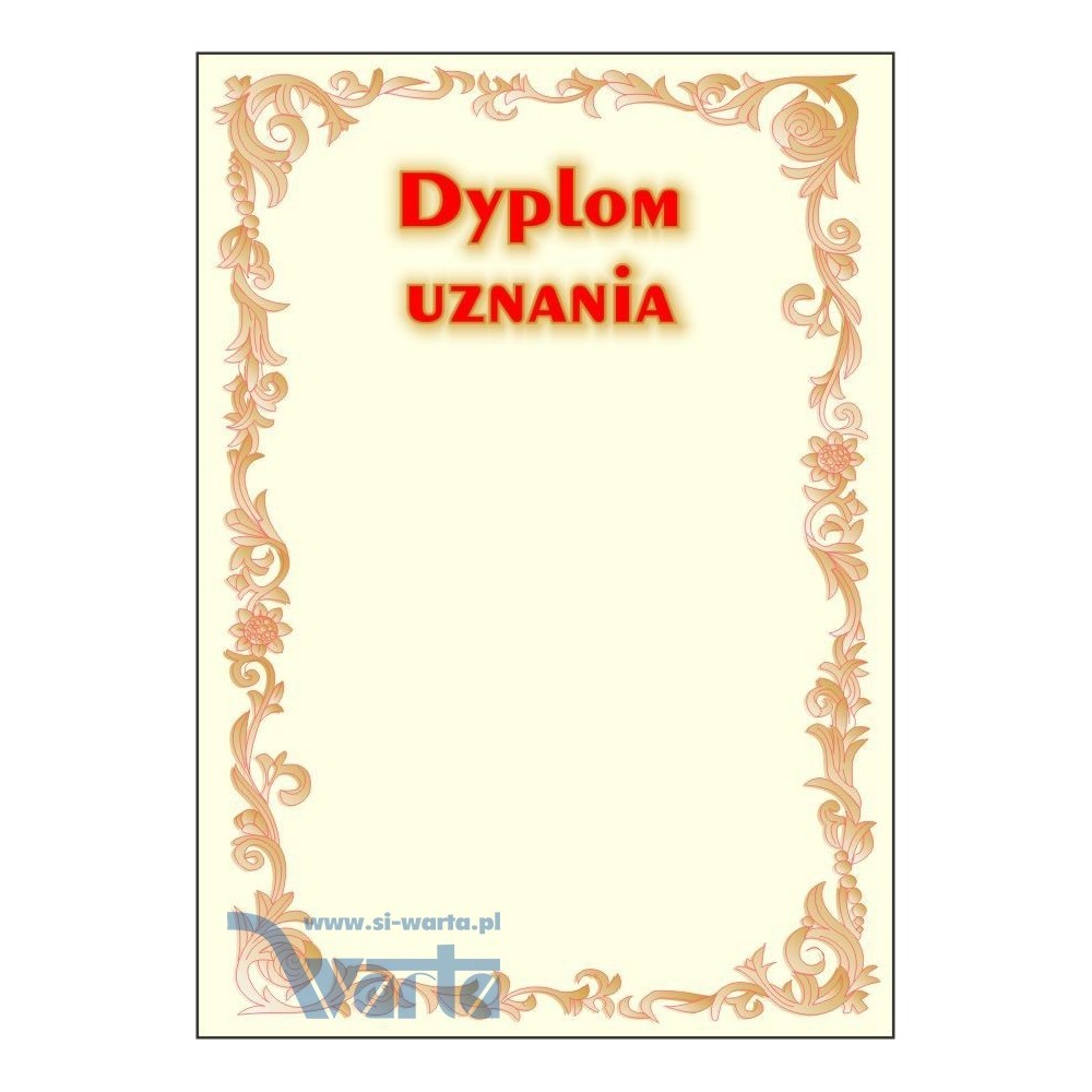 1829-314-006 Dyplom uznania - wzór 24