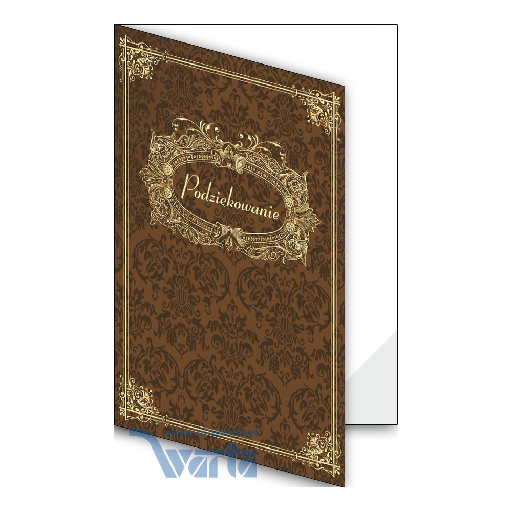 1824-333-701 Okładka okolicznościowa - Podziękowanie - wzór 28, narożnik foliowy