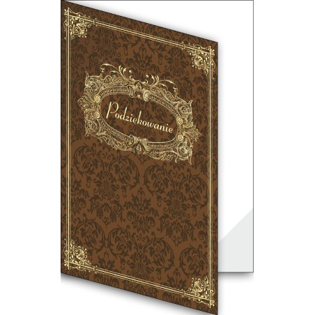 1824-333-701 Okładka okolicznościowa - Podziękowanie - wzór 28, narożnik foliowy
