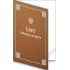 1824-333-700 Okładka okolicznościowa - List gratulacyjny - wzór 11, z paskiem narożnym