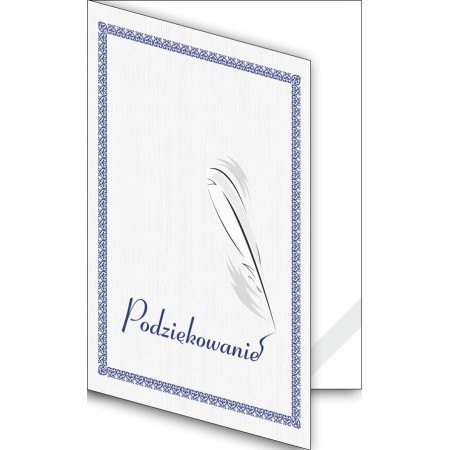 1824-333-700 Okładka okolicznościowa - Podziękowanie - wzór 08, z paskiem narożnym
