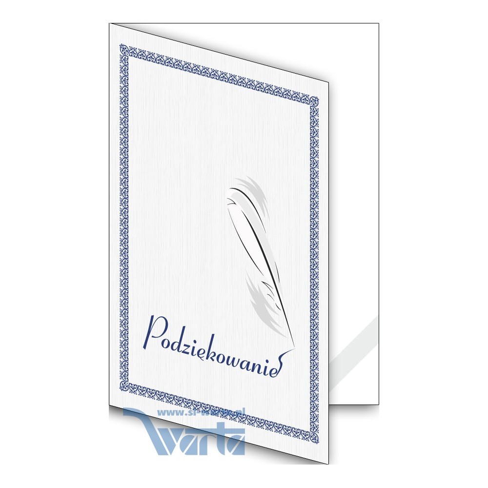 1824-333-700 Okładka okolicznościowa - Podziękowanie - wzór 08, z paskiem narożnym