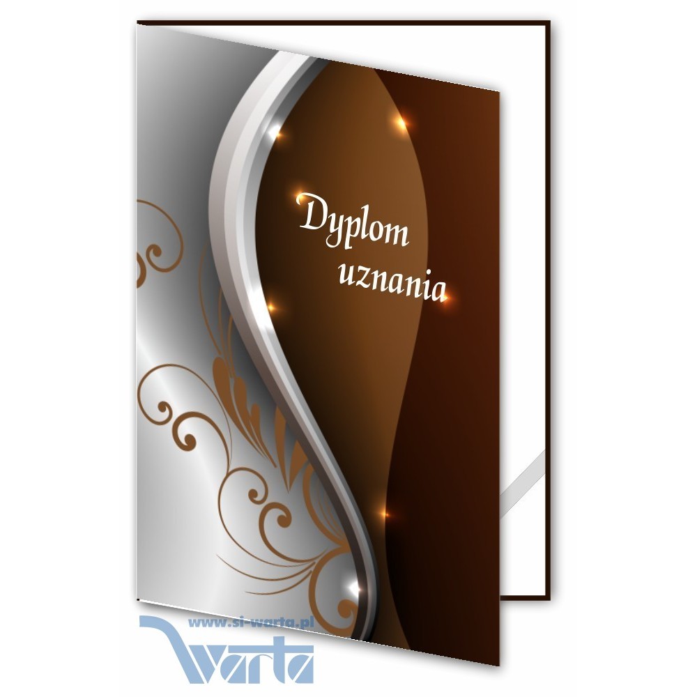 1824-339-300 Okładka na dyplom A4, okleina drukowana i laminowana - Wzór 26 - Dyplom Uznania
