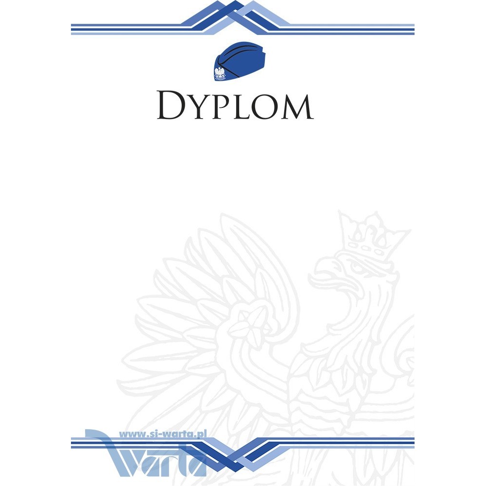1829-314-006 Dyplom dla Policji - wzór 39