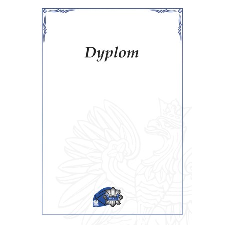 1829-314-006 Dyplom dla Policji - wzór 40