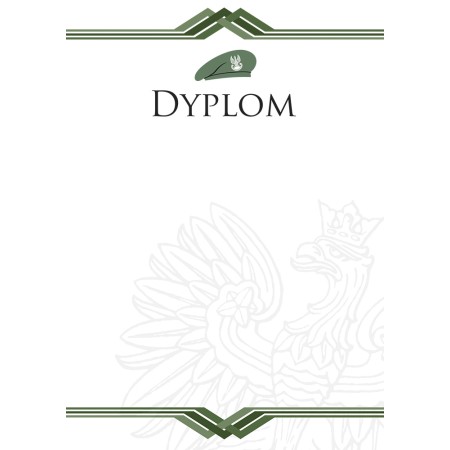 1829-314-006 Dyplom dla Wojska - wzór 49