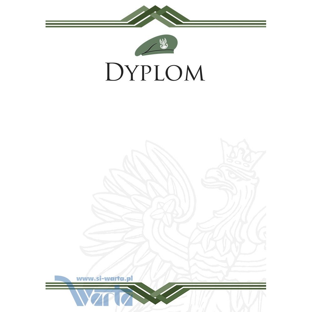 1829-314-006 Dyplom dla Wojska - wzór 49