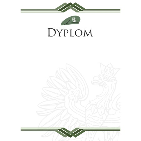 1829-314-006 Dyplom dla Wojska - wzór 49