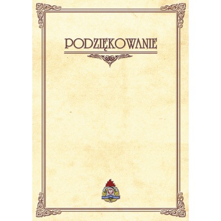 1829-314-006 Podziękowanie dla Straży Pożarnej - wzór 60